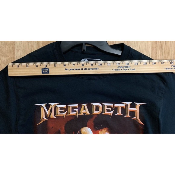 Megadeth Vic Guitar Smash T-Shirt Small Black Short Sleeve 100% Cotton Unisex - Picture 4 of 6